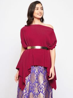 Uptownie - Womens Wear Anyway Pleated Top