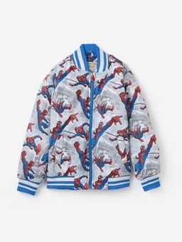 The Souled Store - Grey Printed Regular Fit Jacket