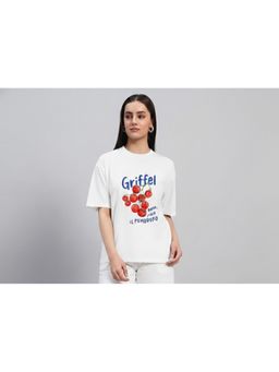 Griffel - Pomodoro Oversized White Cotton T-Shirt