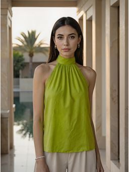 Naava - Green Halter Neck Top