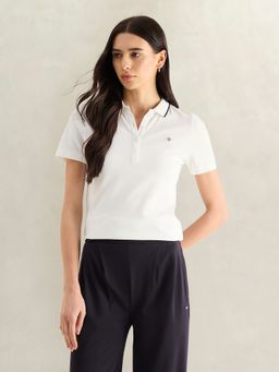 GANT - White Polo T-Shirt