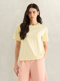 GANT - Yellow Round Neck T-Shirt