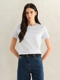 GANT - Sky Blue Round Neck T-Shirt