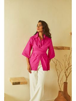 Urban Suburban - Pretty In Pink Wrap Top