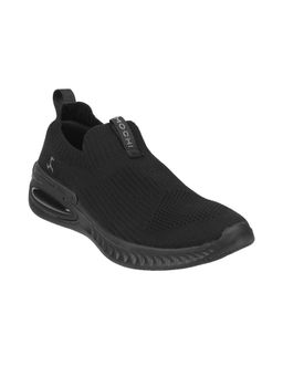 Mochi - Mens Black Sports Slip-OnsMochi Black Woven Sneakers