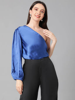 KOTTY - Womens Satin Solid Top