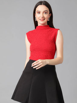 KOTTY - Womens Cotton Lycra Solid Top
