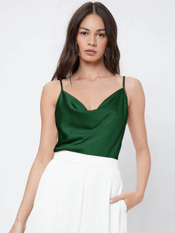 KOTTY - Womens Satin Solid Top