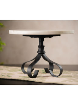 SG Home - Floral Marble Cake Server