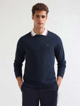 Arrow Sports - Mens Pure Cotton T-Shirt - Blue