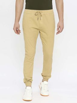 Spykar - Camel Khaki Casual Joggers For Men