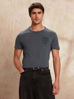 U.S. Polo Assn. Denim Co. - Mens Pure Cotton Muscle Fit T-Shirt - Grey