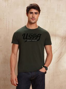 U.S. Polo Assn. Denim Co. - Mens Brand Printed Regular Fit T-Shirt - Green