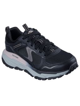 SKECHERS - Womens D'LUX JOURNEY Black & Rose Gold Casual Sneakers