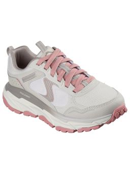 SKECHERS - Womens D'LUX JOURNEY Off White Pink Casual Sneakers
