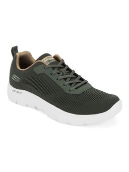 SKECHERS - Mens SUMMITS Olive Casual Sneakers