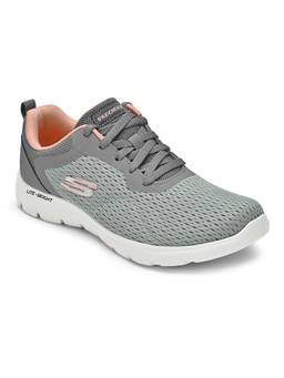 SKECHERS - Womens SUMMITS Green & Coral Casual Sneakers