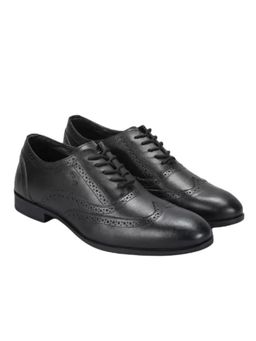 Lee Cooper - Men Lace-Up Black Brogues