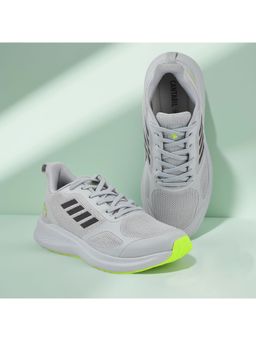 Cantabil - Men Grey Self Design Comfortable Running Shoes