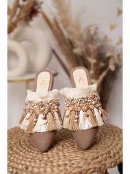 House of Vian - Brown Struck Mules