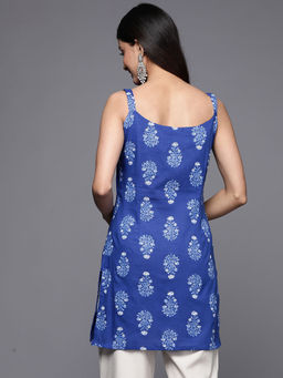Ahalyaa - Navy Blue
                      Printed Regular Kurti - 3