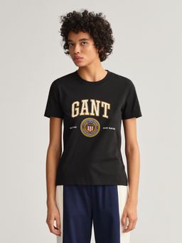 GANT - Women Graphic Black T-Shirt