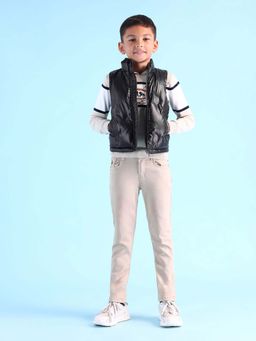 U.S. POLO ASSN. - Boys Solid Regular Fit Black Jacket
