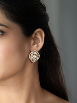 Joules By Radhika - Ravika Stud Earrings - White