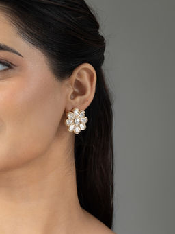 Joules By Radhika - Lavira Stud Earrings - White