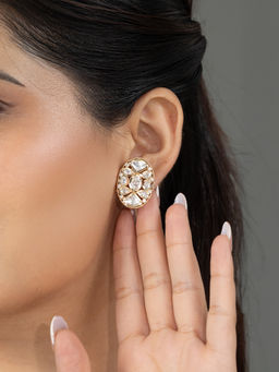 Joules By Radhika - Nivara Stud Earrings - White