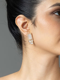 Joules By Radhika - Viyana Stud Earrings - White