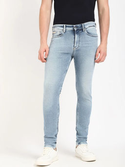 Calvin Klein - Blue Heavy Wash Skinny Fit Low Rise Jeans