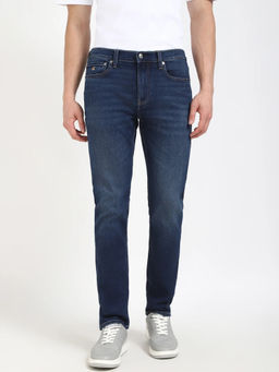 Calvin Klein - Blue Mid Wash Slim Fit Mid Rise Jeans