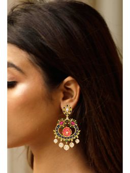 DIVINO - Pink Sugar Meenakari Earrings