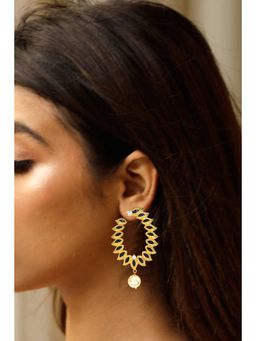 DIVINO - Black Sunshine Hoop Earrings