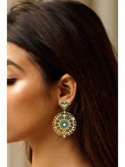 DIVINO - Beauty Blush Green & Blue Danglers