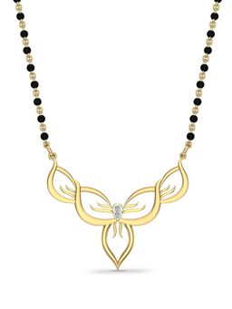 DISHIS - 18k BIS Hallmark Yellow Gold and Diamond Tanmaniya Pendant