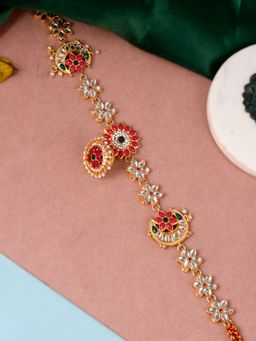 Silvermerc Designs - Gold Plated Kundan Ethnic Borla Matha Patti