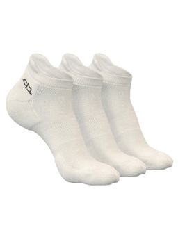 Heelium - Bamboo Ankle Socks for Women - 3 Pairs - White - Odour Free Breathable