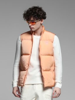 Jack & Jones - Orange Polyester Regular Fit Puffer Jacket