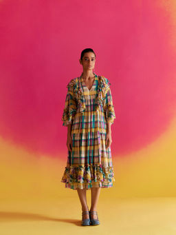 Uri by Mrunalini Rao - Thyme Multicolor Midi Dress