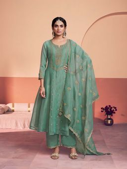 Seerat - Pink Embroidery Kurta Pant with Dupatta