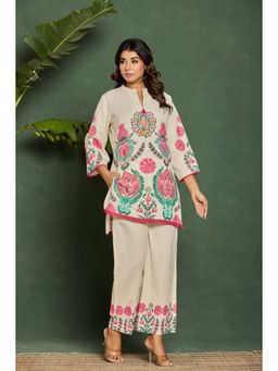 Autumnlane - Marda Dove Floral Printed Cotton Co-Ord Set