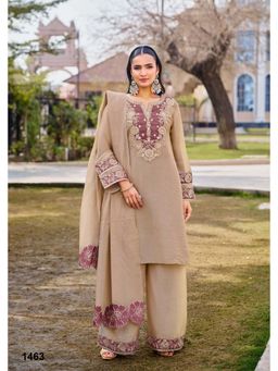 Autumnlane - Mihika Honey Full Work Kurta Palazzo and Dupatta
