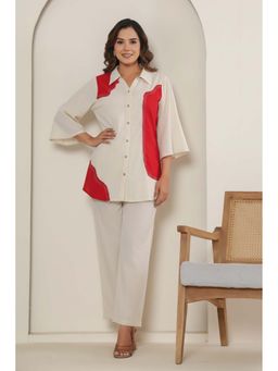 Autumnlane - Puran Crimson Cotton Co-Ord Set