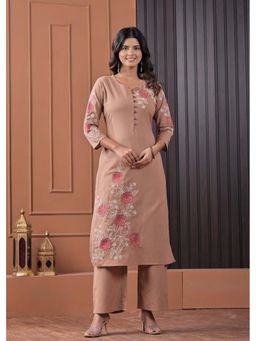 Autumnlane - Chandri Mousse Embroidered Kurta and Pant