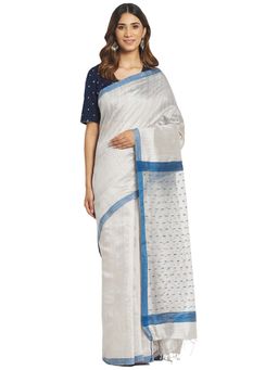 Fabindia - Silk Jamdani Sari without Blouse