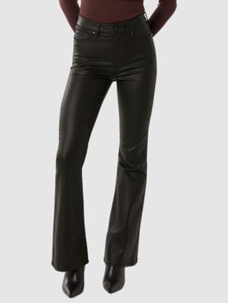 Forever New - Black Solid Maya Boot Cut Jeans