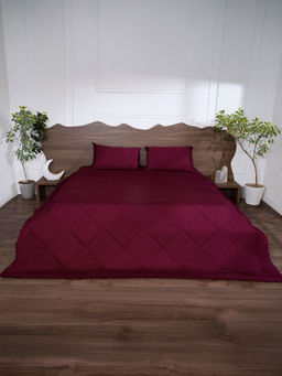 BELIHODE - All Season 300 TC Wine Pure cotton Comforter (King)