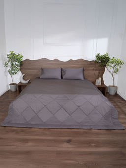 BELIHODE - All Season 300 TC Grey Pure cotton Comforter (King)